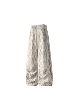 Casual Loose-Fit Straight-Leg Wide-Leg Trousers