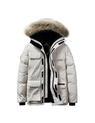 Plus-Size Loose-Fit Thick Warm Trendy Hooded Cotton