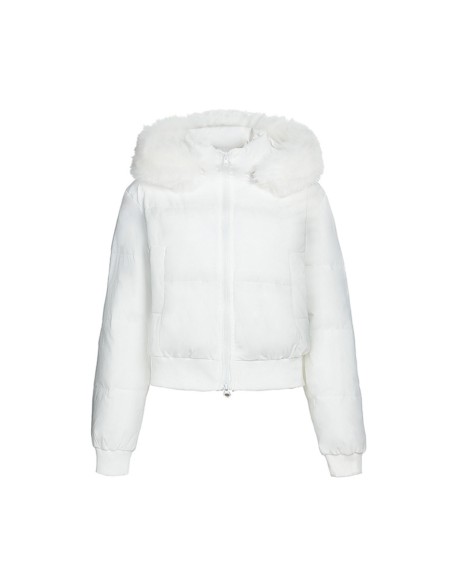 High-End Solid-Color Puffer Jacket