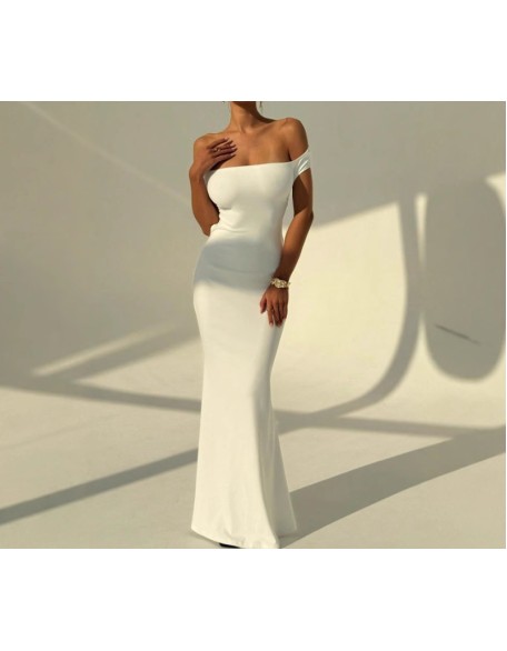 Off-the-Shoulder Backless Sexy Dress