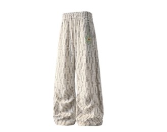 Casual Loose-Fit Straight-Leg Wide-Leg Trousers