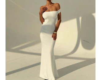 Off-the-Shoulder Backless Sexy Dress